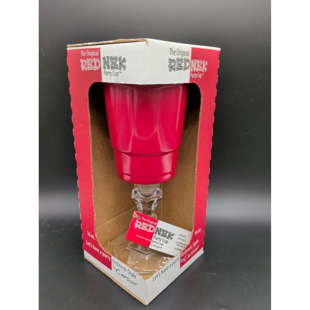 New Carson Original Red Nek Party Cup Redneck Style 16oz Malamine Red Solo Fancy
